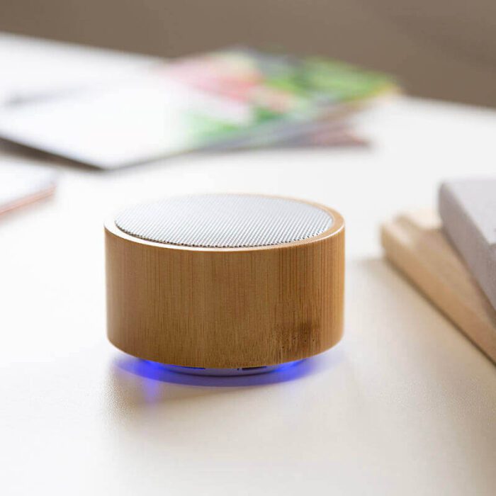 Eco-friendly bamboo bluetooth speaker with TF card