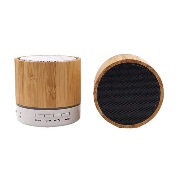 Eco-friendly bamboo wireless speaker with TF card