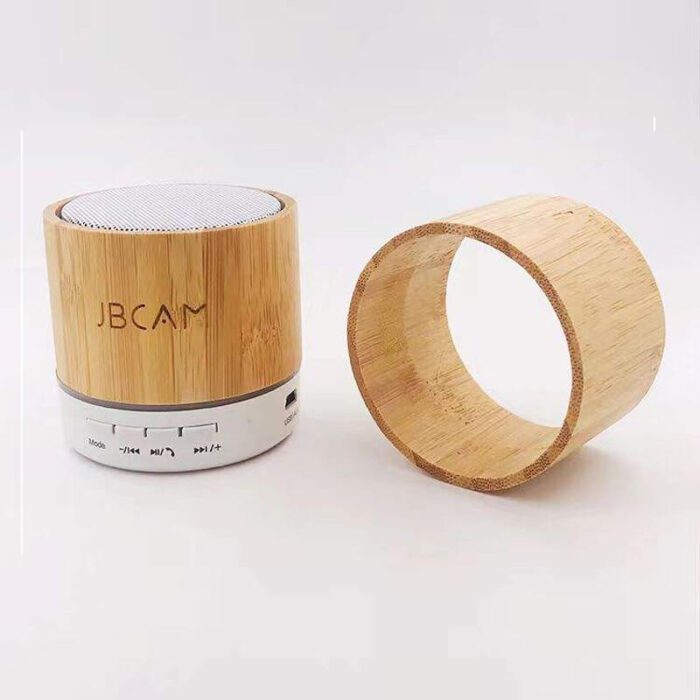 Eco-friendly bamboo wireless speaker with TF card