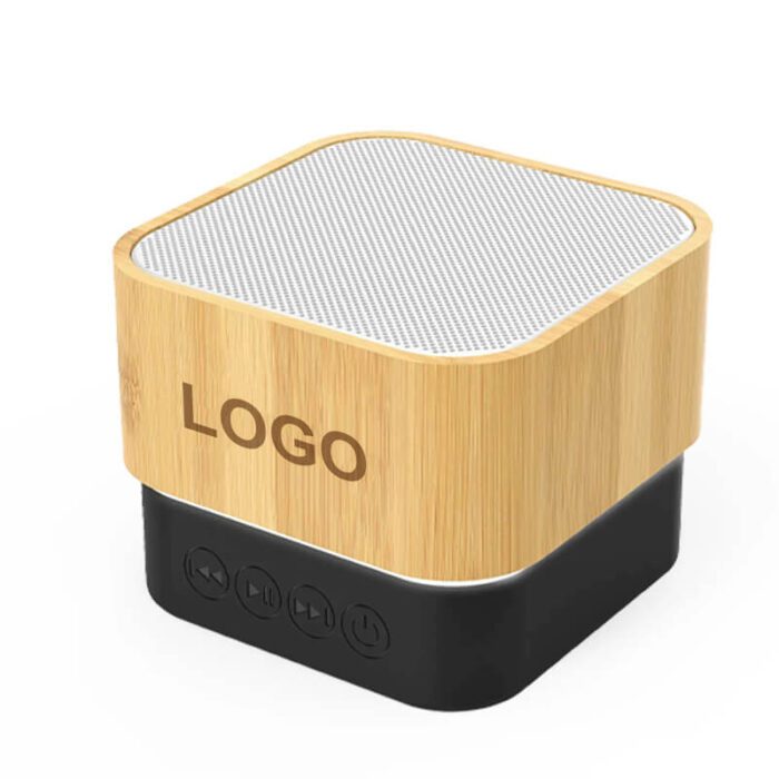 Eco-friendly square bamboo bluetooth speaker