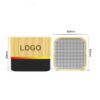 Eco-friendly square bamboo bluetooth speaker