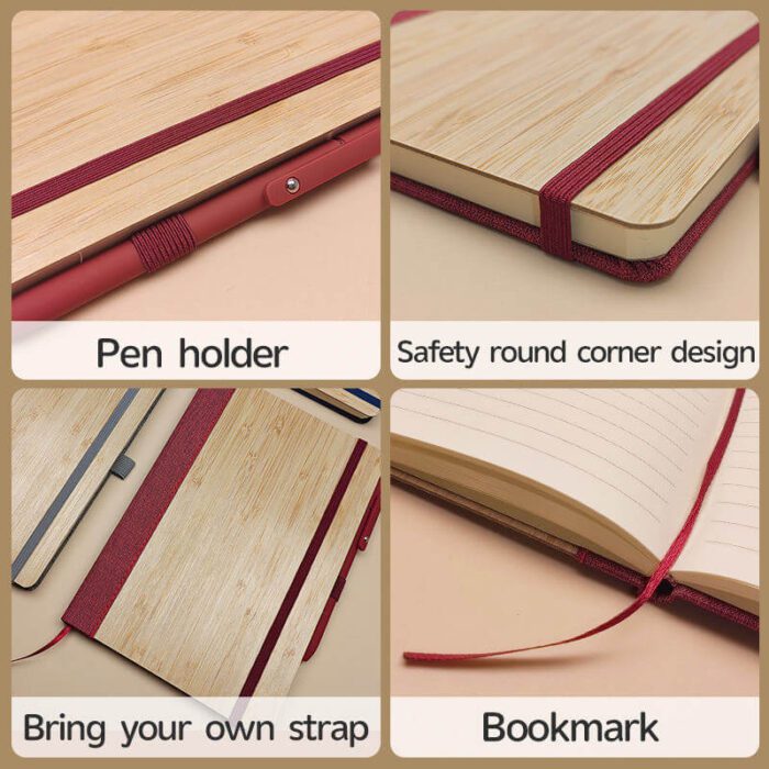 Eco-friendly bamboo notebook