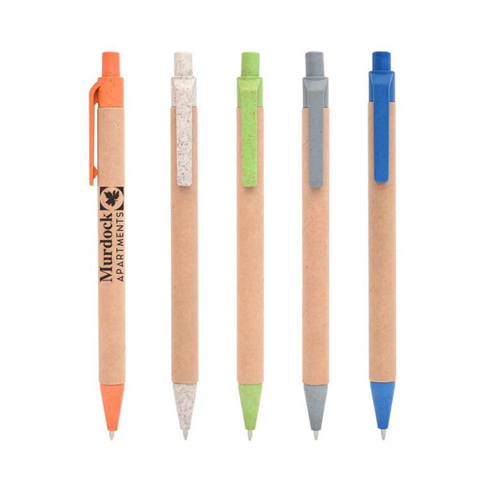 Eco-friendly wheat straw kraft paper ballpoint pen