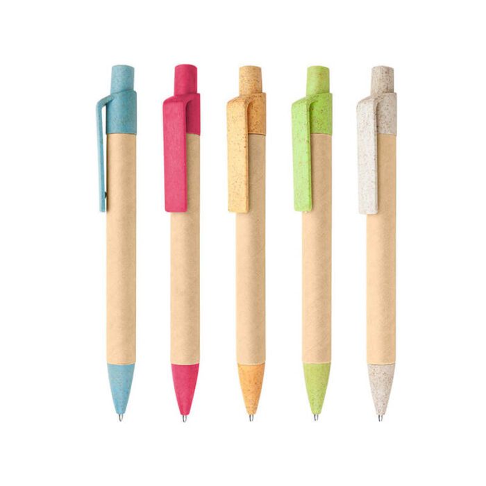 Eco-friendly wheat straw kraft paper ballpoint pen