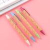 Eco-friendly wheat straw cork ballpoint pen