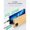 Eco-friendly bamboo fast charging powerbank 22.5W 10000mAh