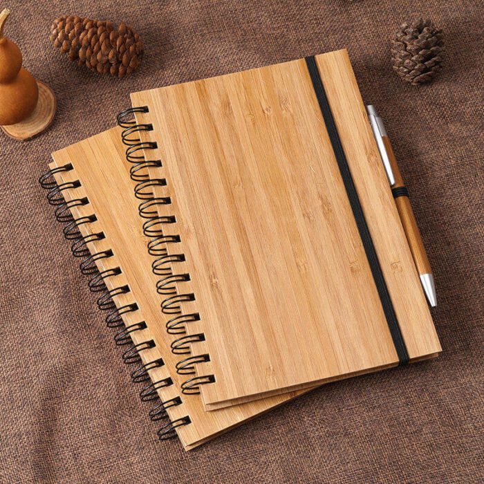 Eco-friendly bamboo pen & notebook set