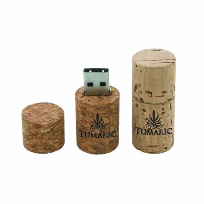 Eco-friendly wine cork USB drives