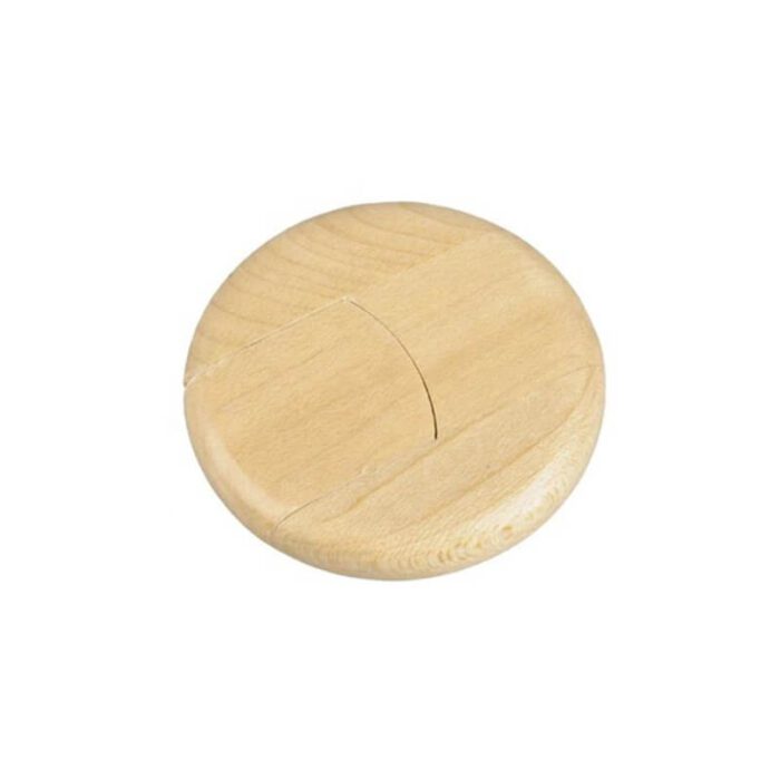 Eco-friendly round wooden USB drives