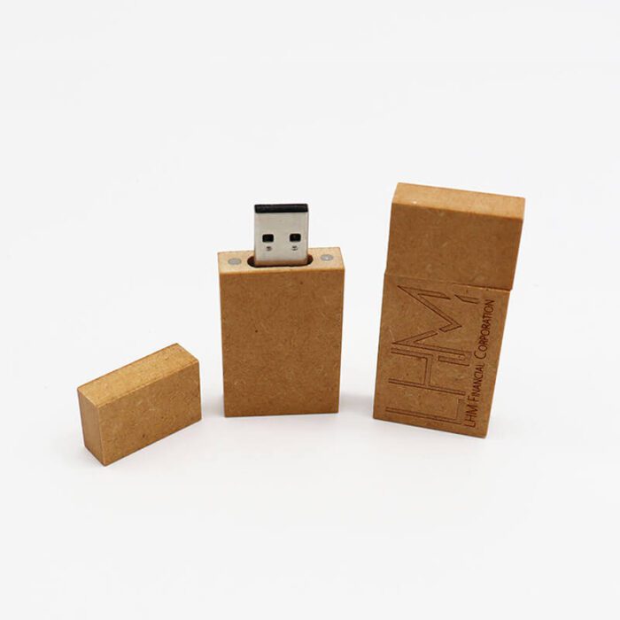 Eco-friendly cardboard USB drives